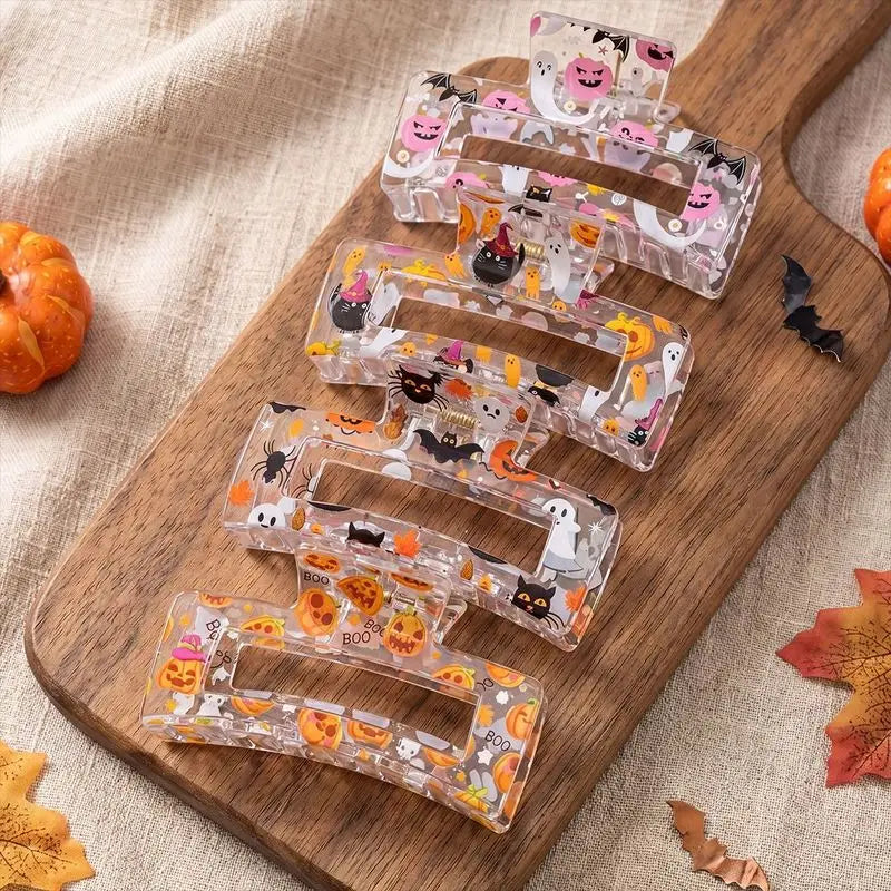 4pcs/set Halloween Hair Claw Clips